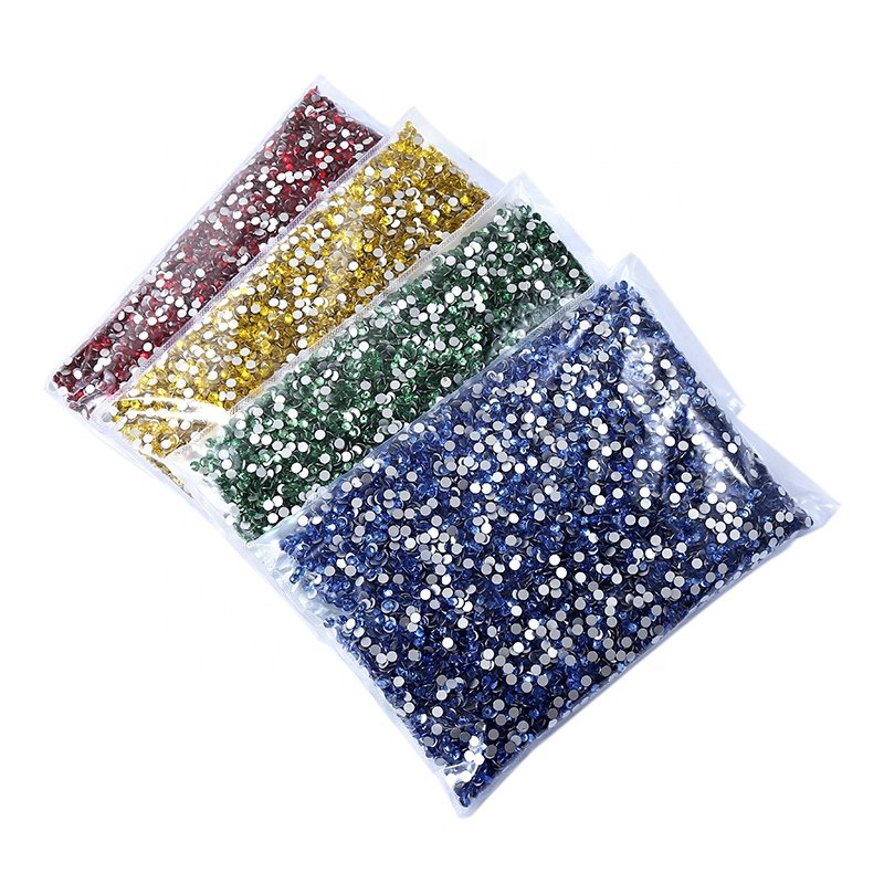 Factory Wholesale Flat Back Glass Rhinestones Bulk Transparent AB Crystal Rhinestones for Handmade DIY mugs
