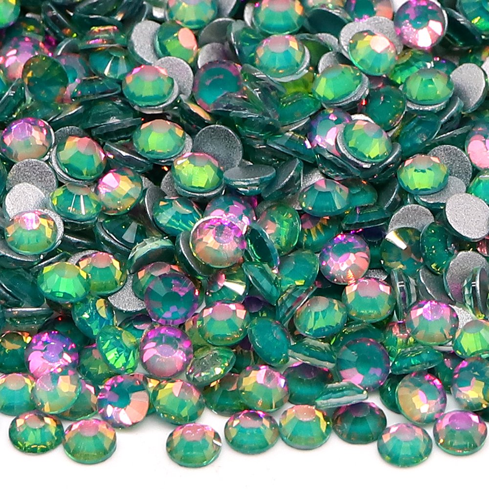 2024 August New Colors Wholesale Luminous Rhinestone Non Hotfix Flat Back Crystal Glass Rhinestones For DIY Nail Clothing
