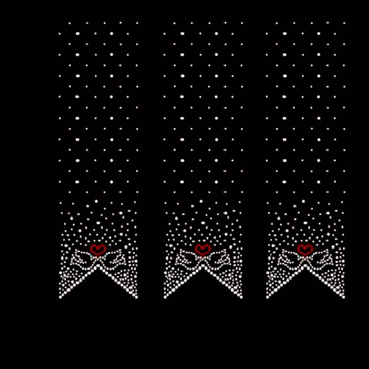cheer bow rhinestone transfer bowknot rhinestone motif iron on