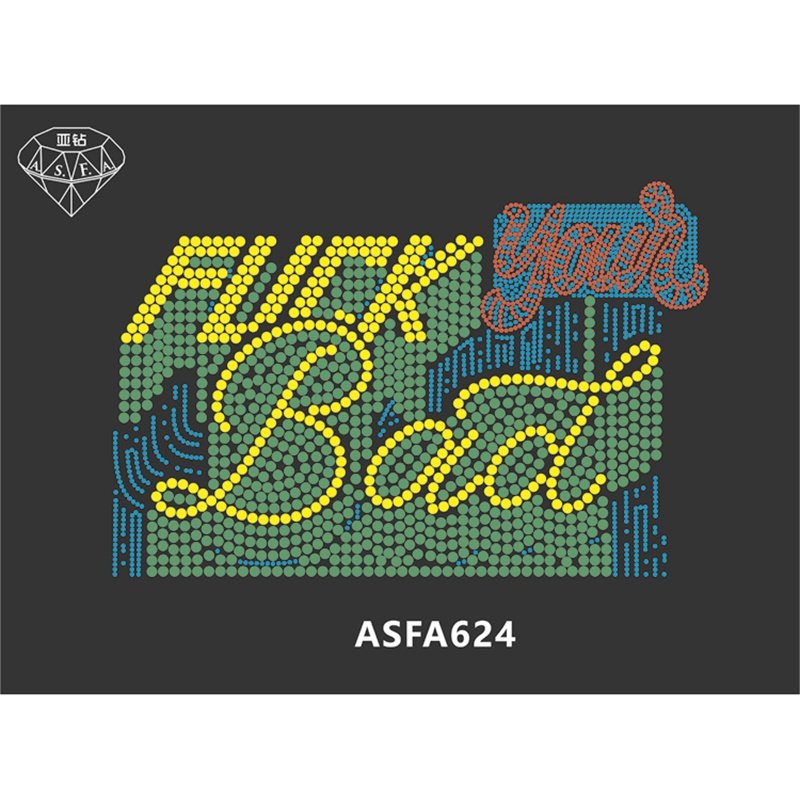 Factory Hot Selling Decoration Design Custom Hot Fix Rhinestones T-Shirt Handbags