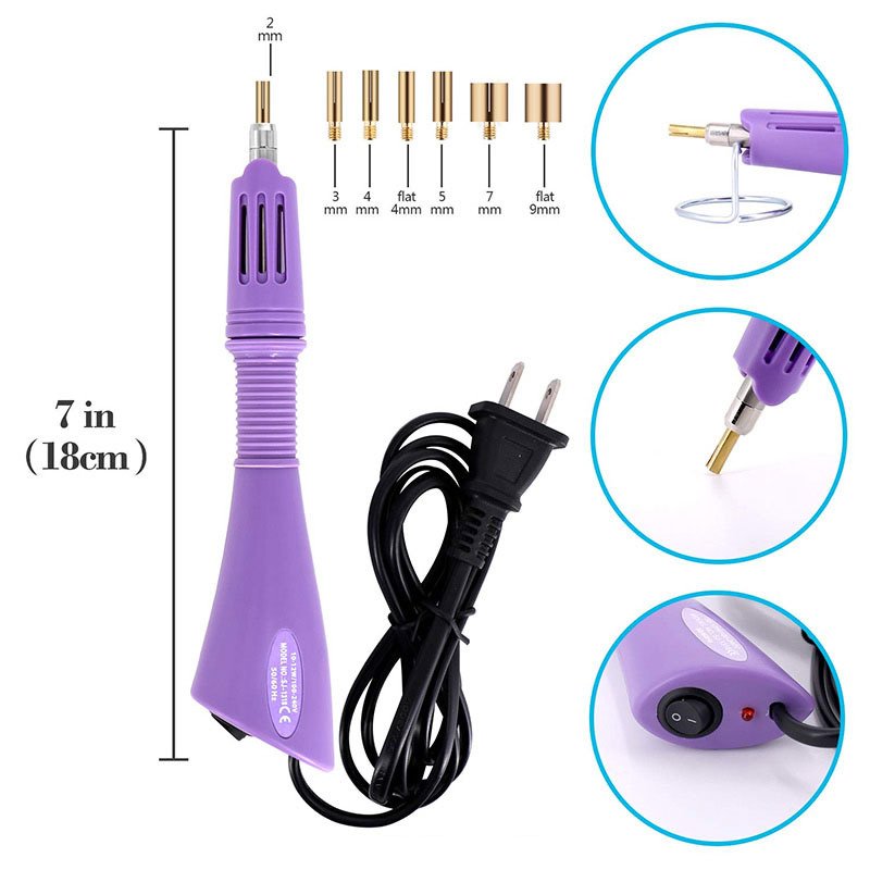 7 IN 1 Setter Tool Kit drill paint pen dot Hot drilling tool DIY accessories pen rhinestone crystal install tool