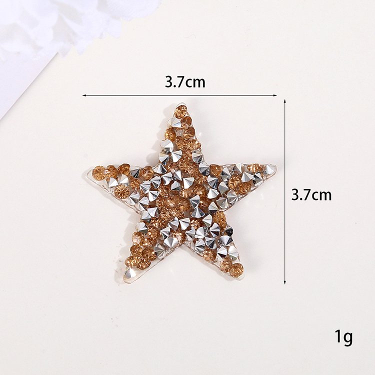 Wholesale hotfix rhinestone designs patch iron on bling sparkle crystal rhinestones star shaped patches for jean jacket DIY