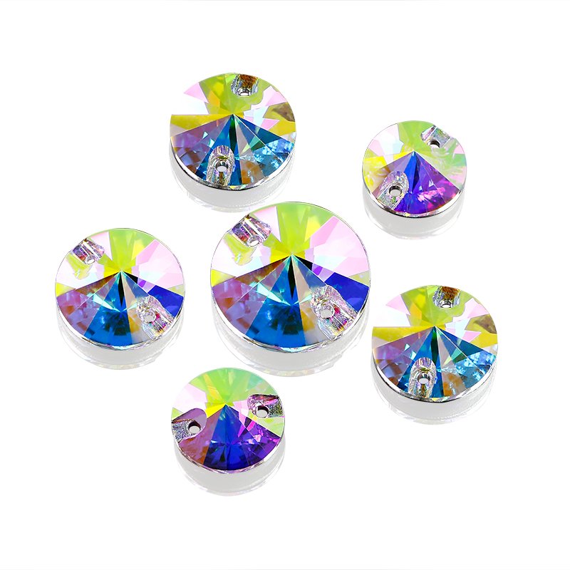 Rivoli Flatback Rhinestones sew on crystal wholesale loose crystal beads for garment shoes diy sewing accessories