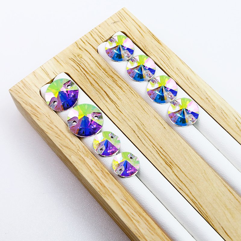 Rivoli Flatback Rhinestones sew on crystal wholesale loose crystal beads for garment shoes diy sewing accessories