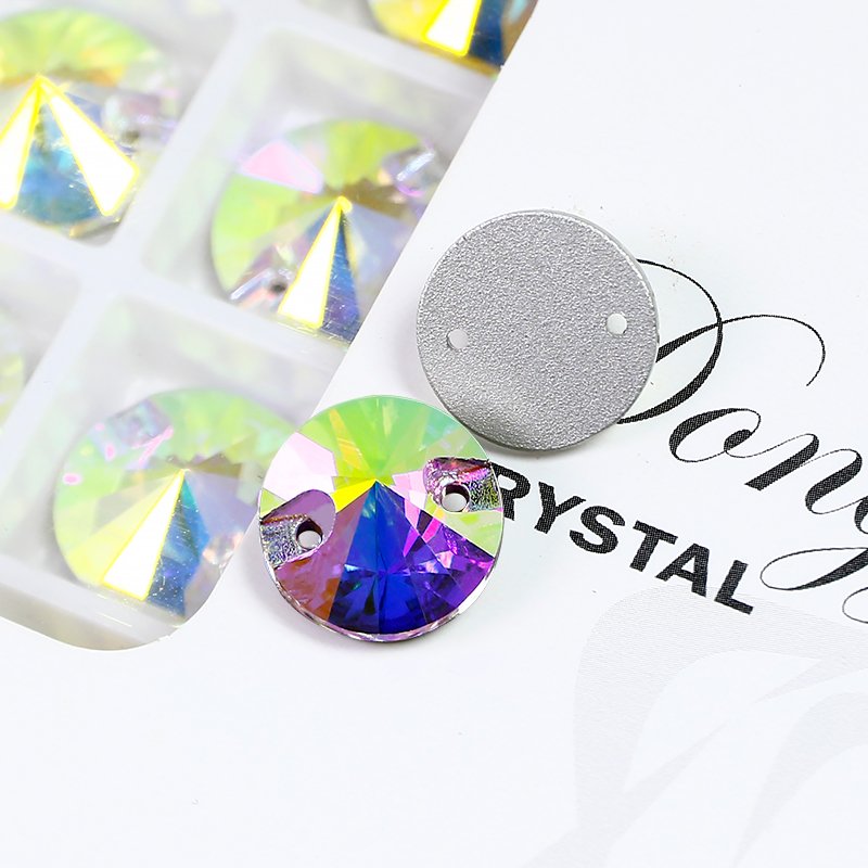 Rivoli Flatback Rhinestones sew on crystal wholesale loose crystal beads for garment shoes diy sewing accessories