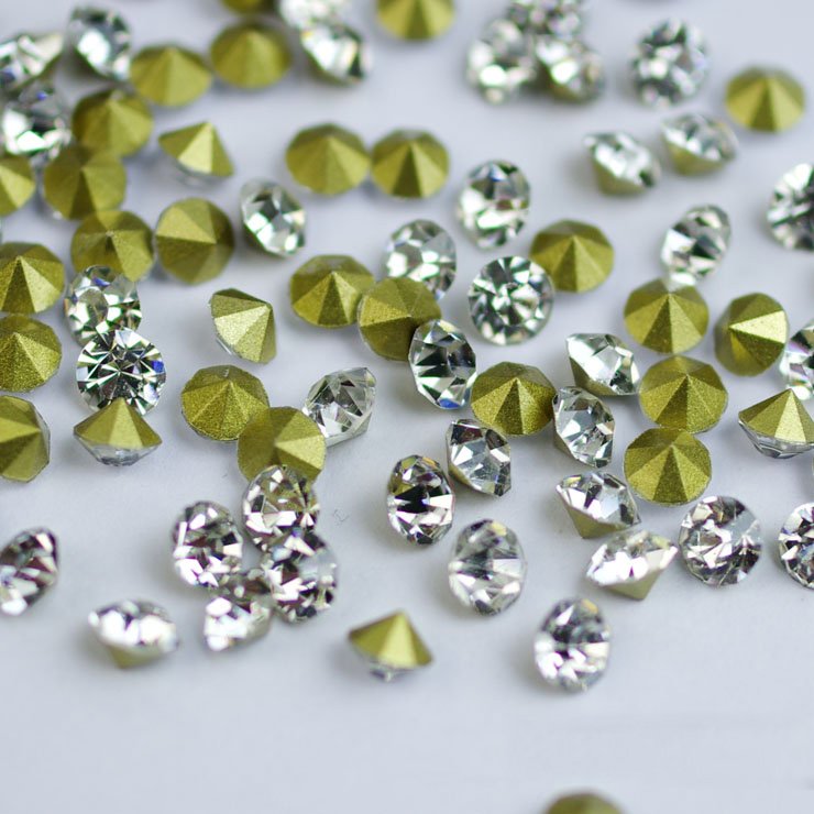 Wholesale Cheap Chaton Strass Point back Crystal rhinestone