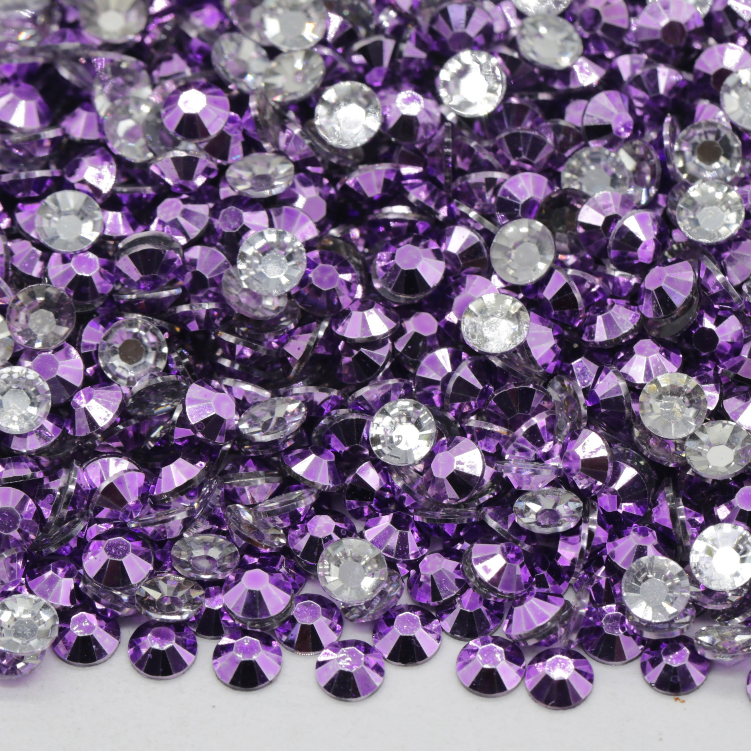 Xulin Wholesale 3mm 4mm 5mm Non Hot Fix Flatback Crystal Stones Resin Rhinestones For DIY Crafts