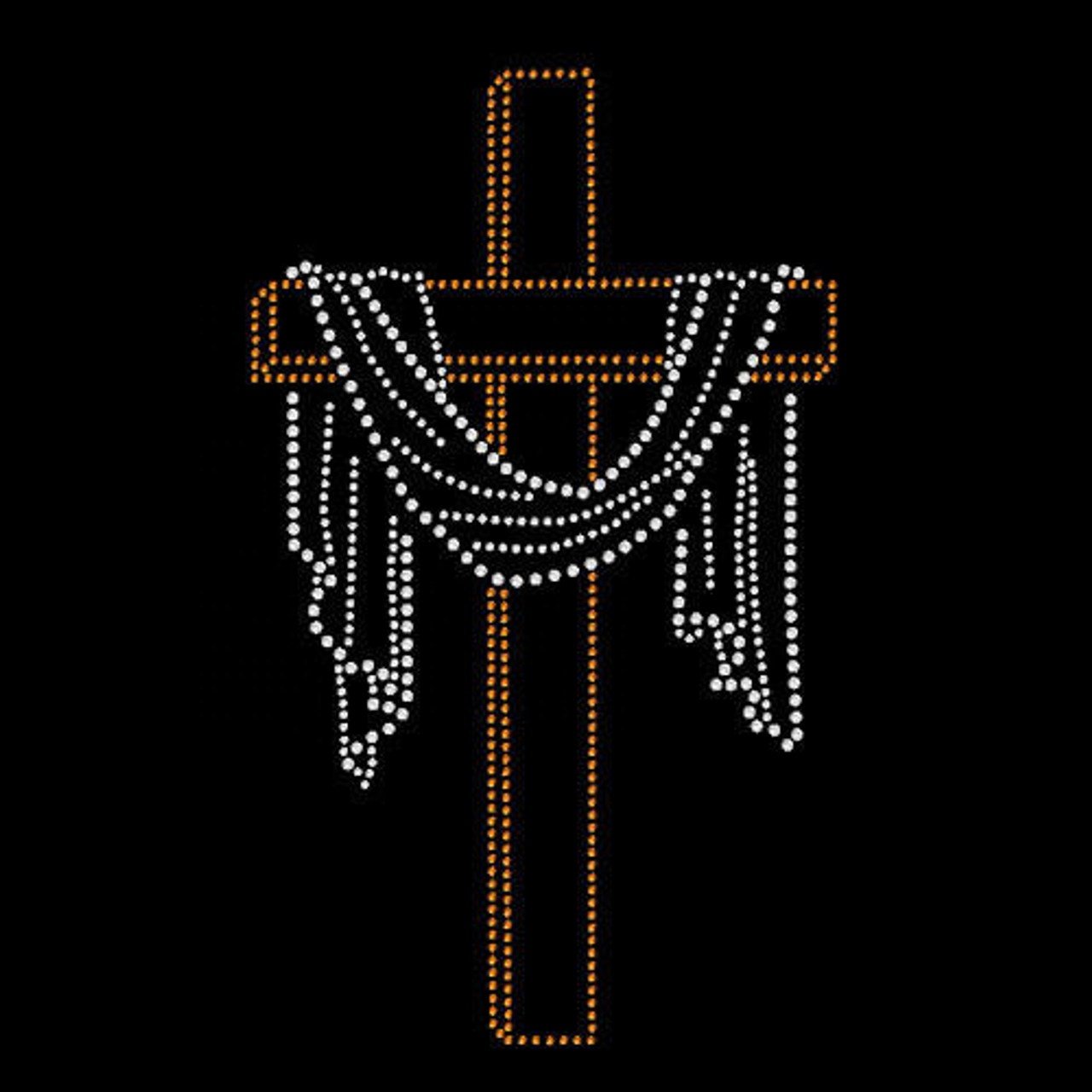 Custom Hotfix Crystal Faith Cross Jesus Crucifix Pray Hand Design Iron On Faith Cross Rhinestone Transfers Patch For DIY Garment