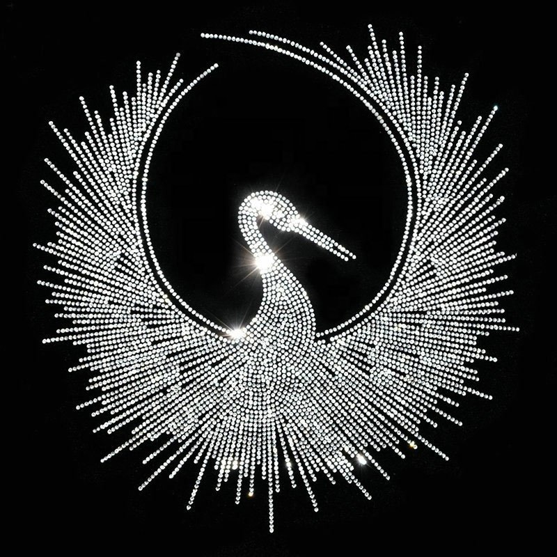 Custom Heat Transfers Love Design Personalizada Design Rhinestone Hotfix Rhinestone Template Pattern On T-shirts