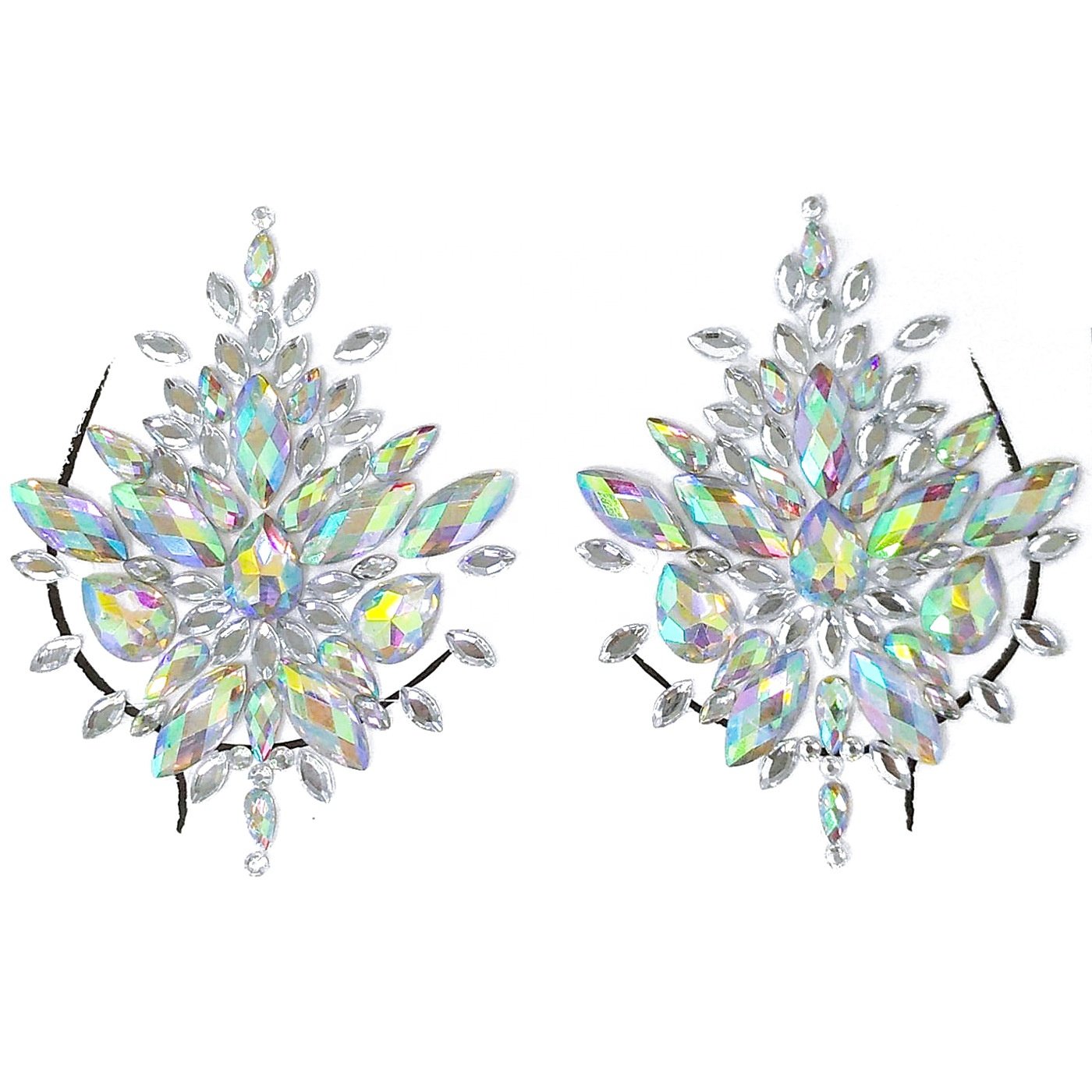 Ailangke Wholesale Custom Hot Sales Stripper Dancers Rhinestone Pasties Nippies Nipple Covers for Women