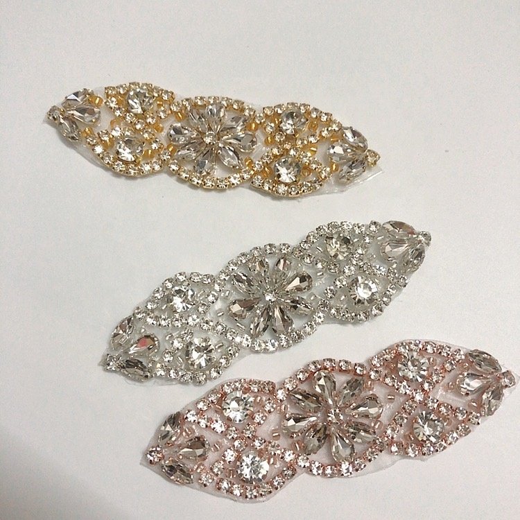 Exquisite embellishment small diamond rhinestone applique for high heel/headband/garment LT2346