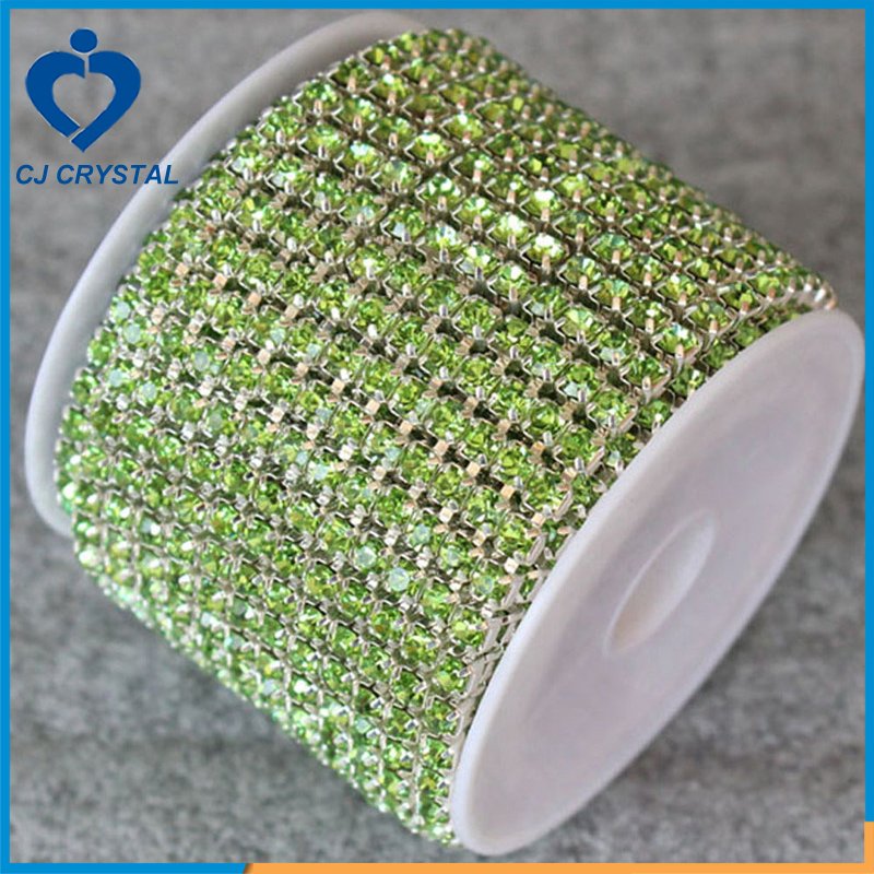 High Quality Brass Claw Chain Rhinestone Trimming Crystal Jewelry Garment Accessories Rhinestone Cup Chain