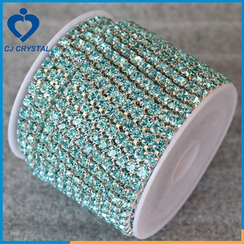High Quality Brass Claw Chain Rhinestone Trimming Crystal Jewelry Garment Accessories Rhinestone Cup Chain
