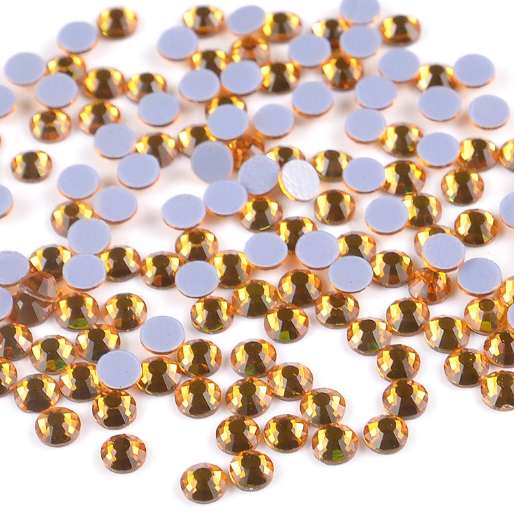 Wholesale SS4 SS6-SS20 Round Strass Hot Fix Crystal Flat back Rhinestone Bulk Flatback Glass Hotfix Rhinestone for Garment