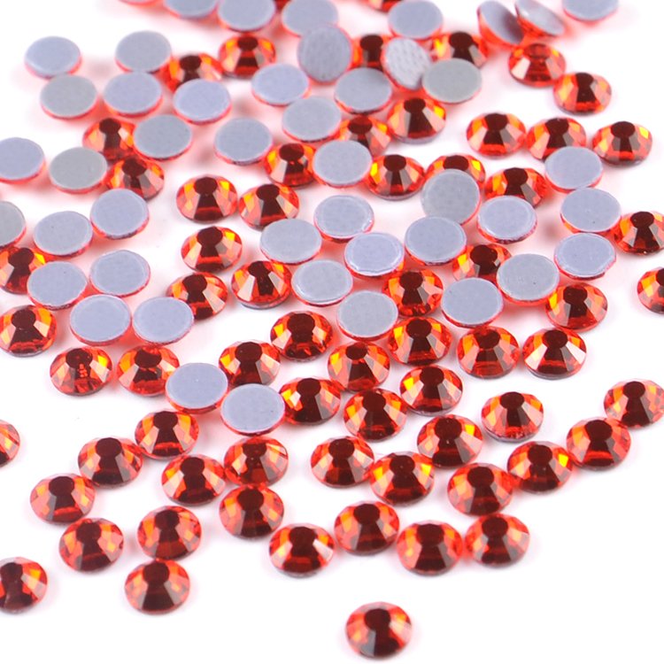 Wholesale SS4 SS6-SS20 Round Strass Hot Fix Crystal Flat back Rhinestone Bulk Flatback Glass Hotfix Rhinestone for Garment