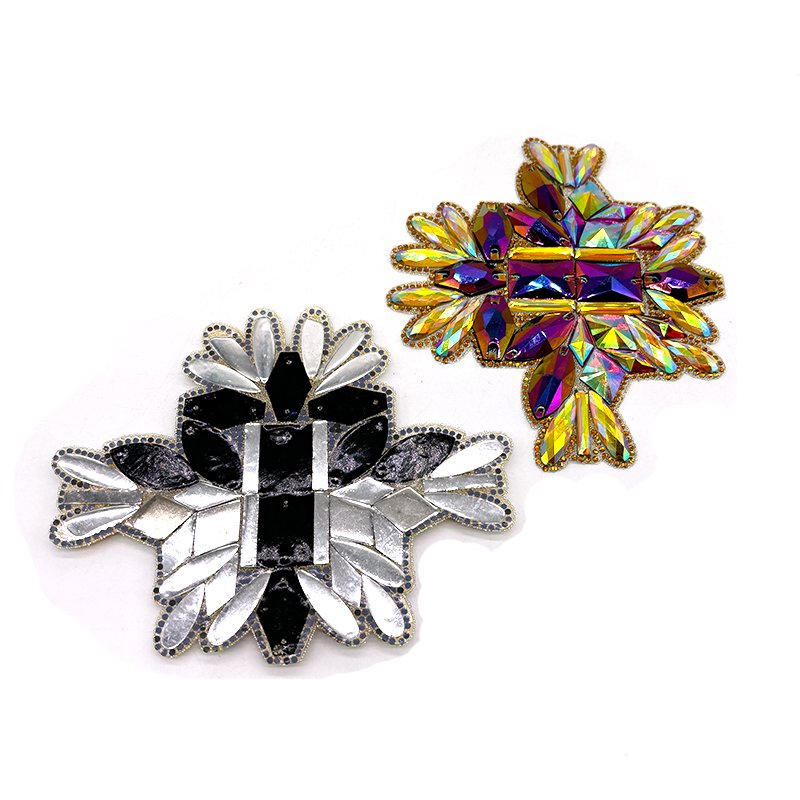 2025 Customize Iron On Applique Design Hot Fix Rhinestone Appliques Motif Resin Gems Patches For Carnival Costumes