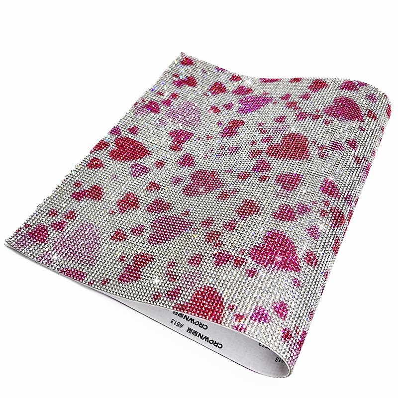 Hot Sale 24*40cm Crystal Rhinestone Mesh Roll Rhinestone Sheets Trimming Diamond Rhinestone for Garment