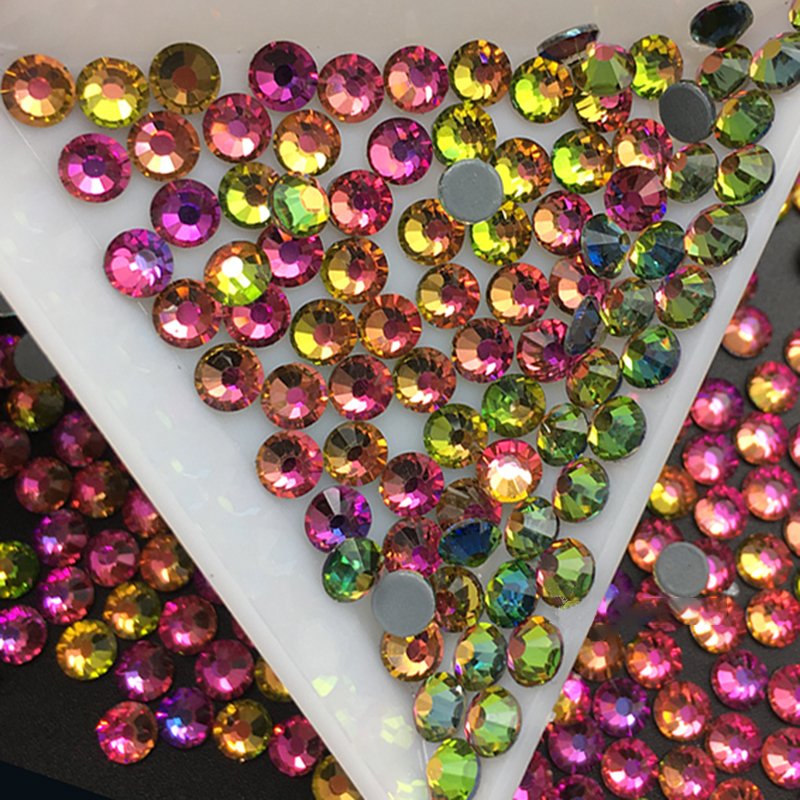 Yantuo Wholesale hot fix rhinestones ss10 Bling VM Flat Back Hot Fix Glass Rhinestone For Dress
