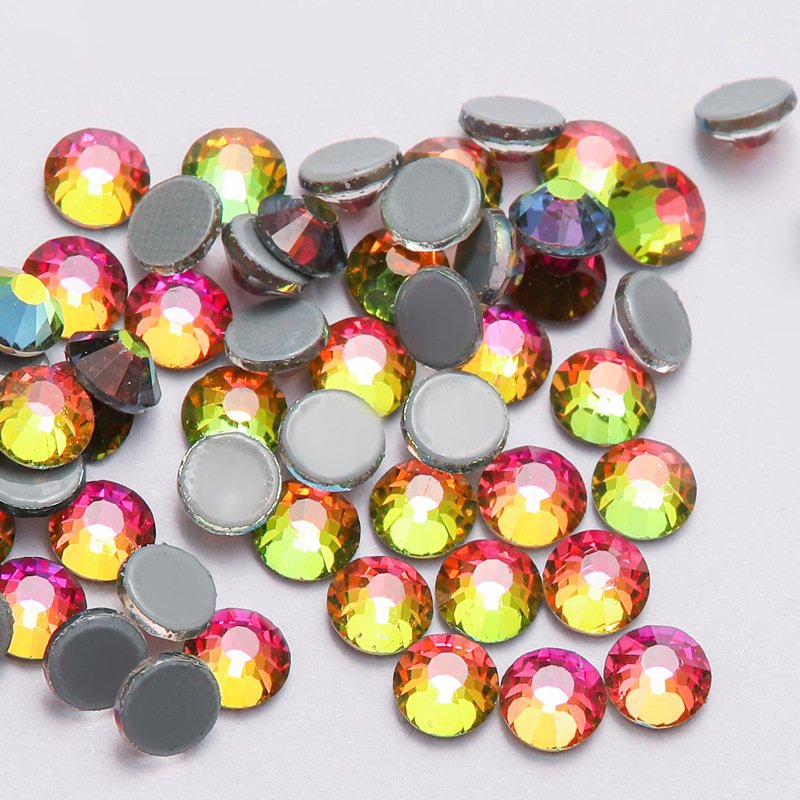 Yantuo Wholesale hot fix rhinestones ss10 Bling VM Flat Back Hot Fix Glass Rhinestone For Dress