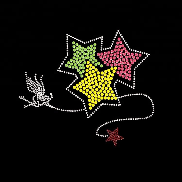 Factory Direct Sale Rhinestone Fixing Iron Machine Motif Hotfix Strass Heart Applique Design For Clothing