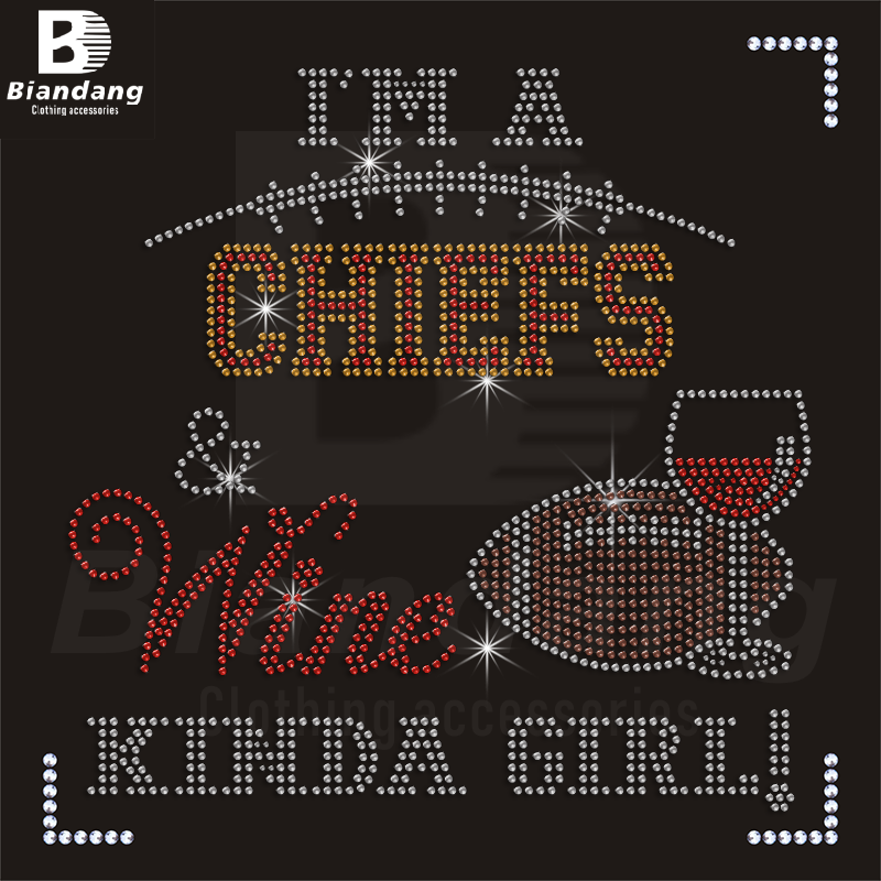 Custom NFL Team Logo Design Hot Fixed Cowboys Design Rhinestone Bling Heat Transfers