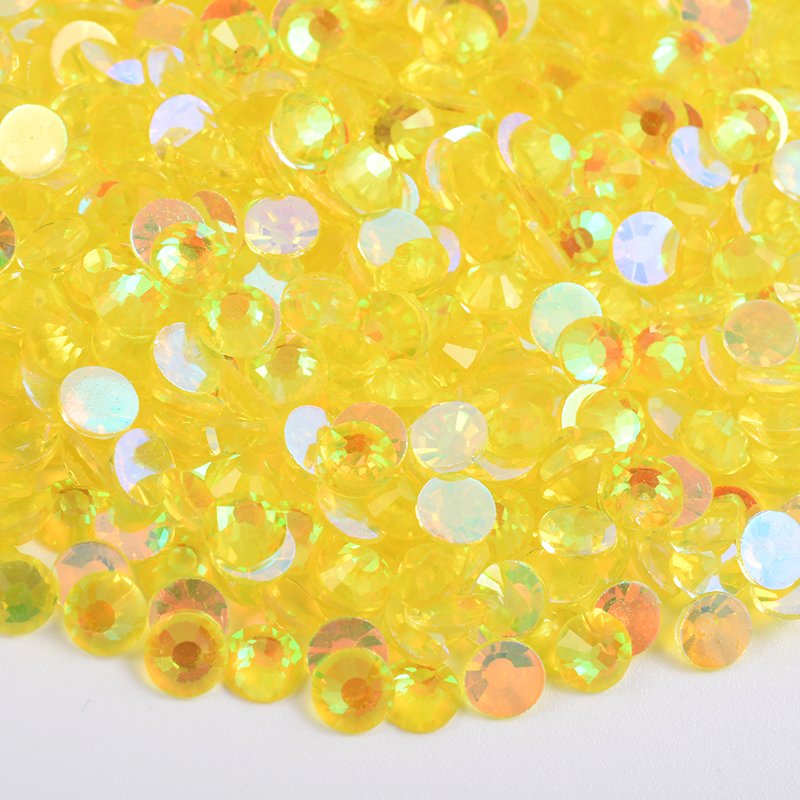 Wholesale SS12 SS16 SS20 SS30 Light Sapphire Transparent AB Crystal Stones Flat Back Aurora Glass Rhinestones For Nails