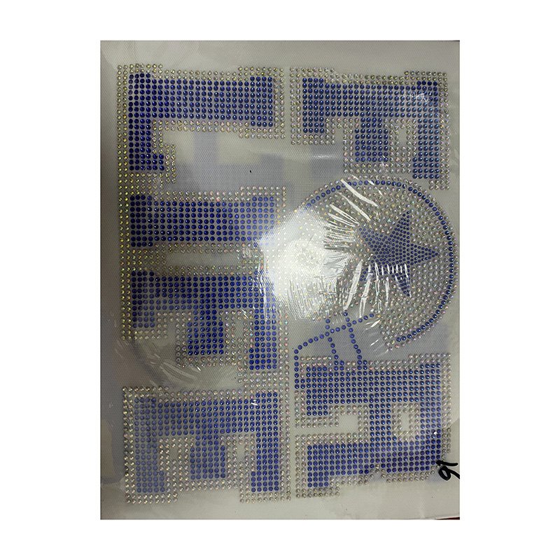 Custom Bling Hot sell Football For Life Rhinestone Transfer Hottfx Crystal Motif For t shirt Wholesale