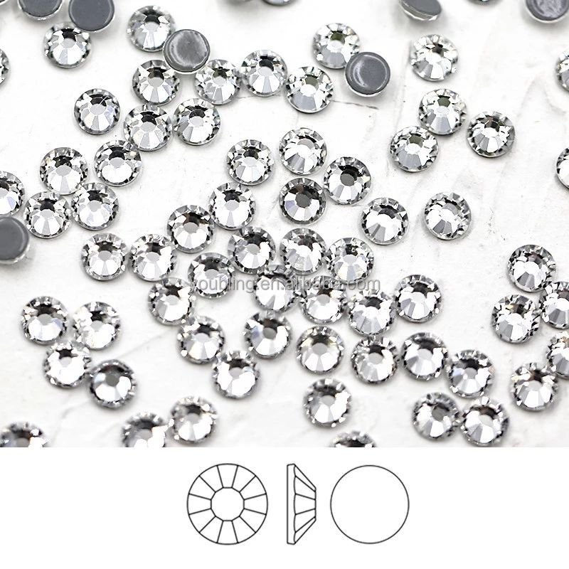 Small Size Symbol Fleur De Lis Flower Rhinestone Transfer Decal Custom Rhinestone Iron Ona Transfer Stiickers For T-shirts
