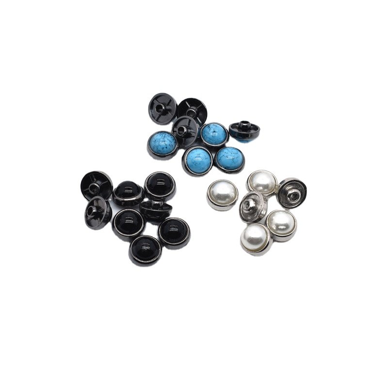 Factory wholesale fashion 8mm turquoise stones crystal rivet rhinestone diamond rivets and studs for garments and leather