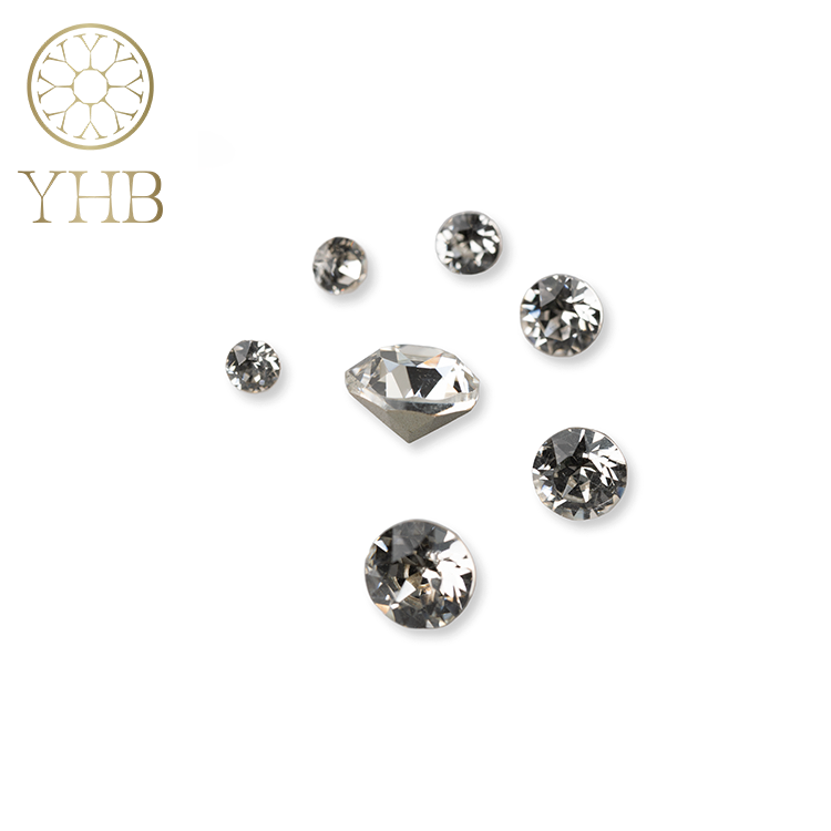 Crystal Beads Crystal Diamond Stone Wholesale Round Glass K9 Large Rhinestone Heart Shape DIY Hot Fix Rhinestones Acceptable