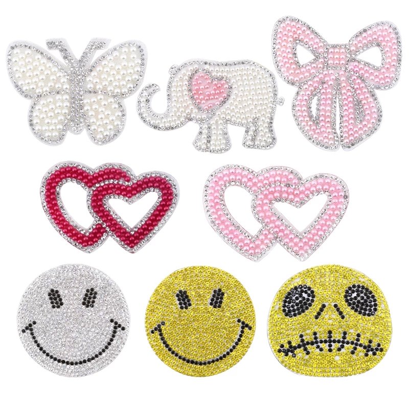 Sew On Stickers Applique 3D Star Acrylic Rhinestone For T-shirt Appliques Clothes Patches