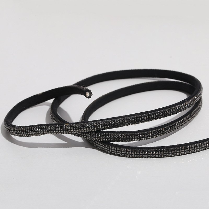 Custom Size Crystal Strip Rhinestone Rope For Shoes Fashion Rhinestone Cord Sandal Decoration