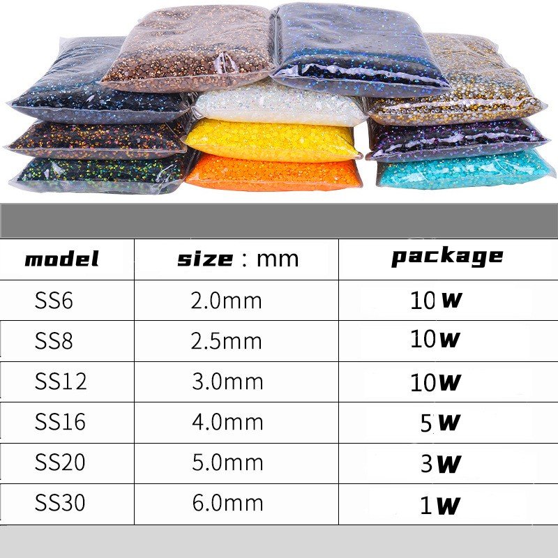 Wholesale of high-quality flat bottomed resin diamond nail polish diamond color DIY jelly AB 14 cut surface sticking rhinestone