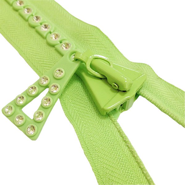 No 8 plastic rhinestone zipper special zipper