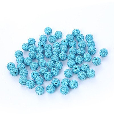 10mm clay ball straight hole loose bead jewelry accessories Bracelet separate diamond player beaded clothing accessories