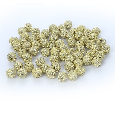 10mm clay ball straight hole loose bead jewelry accessories Bracelet separate diamond player beaded clothing accessories