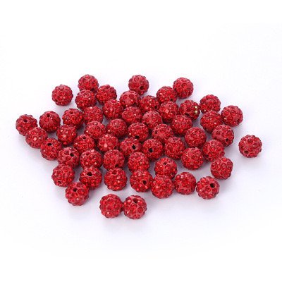 10mm clay ball straight hole loose bead jewelry accessories Bracelet separate diamond player beaded clothing accessories