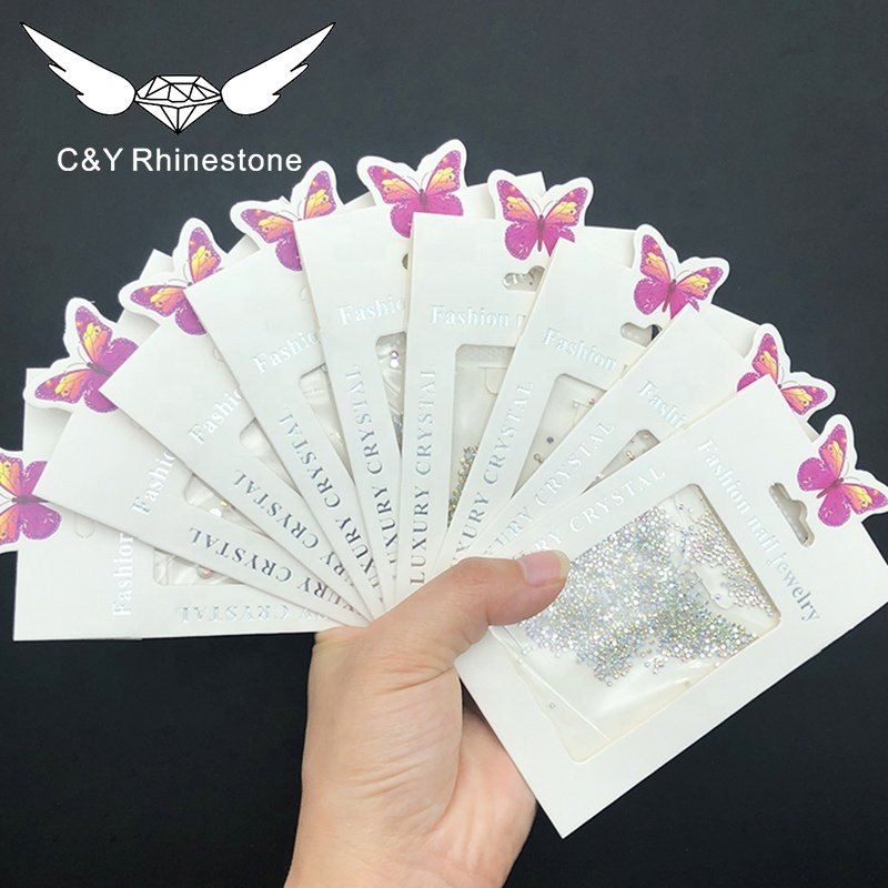 CY Silver Bottom Luxury Non Hotfix Flat Back Ab Rhinestone Crystal Stone