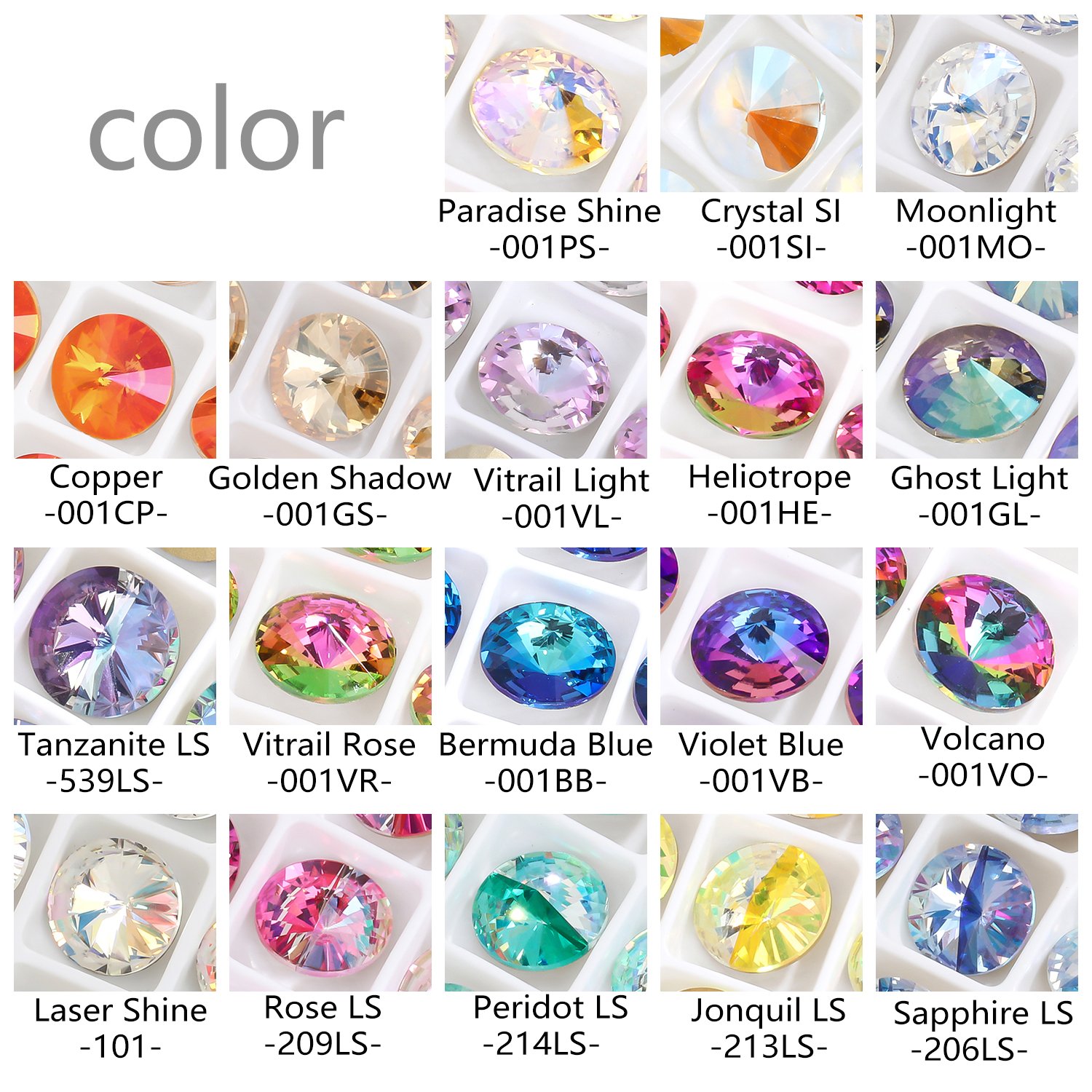 Xichuan MI Series Rivoli K9 Glass Fancy Rhinestones for Clothing Decoration Garment Jewelry Making