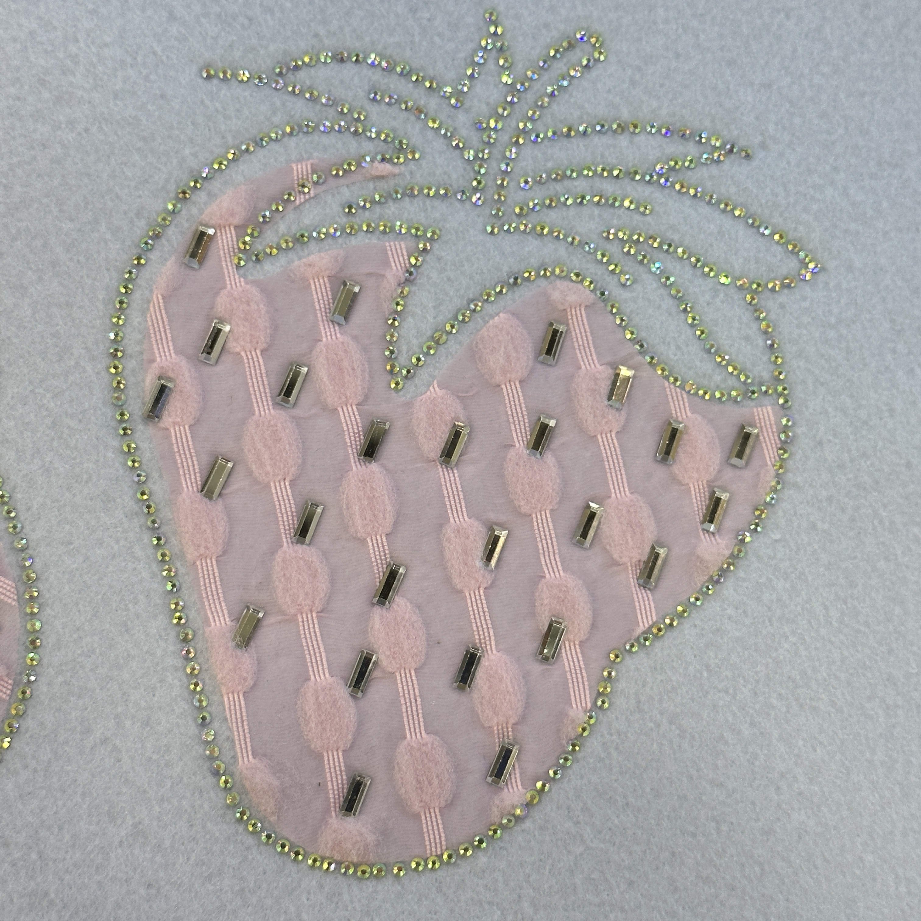 Hot Sale Custom Cute Bling Heat Transfer Rhinestone For Garment Or Bag Printed Own Brand Logo