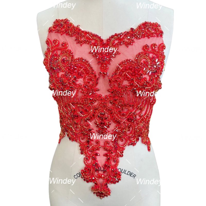 Stock items Girls Luxury Crystal Gold Black Rose Gold Panel Rhinestone Appliques For Wedding Dresses