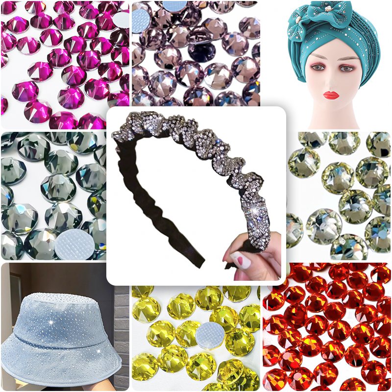 2088 Hotfix Rhinestone 16 Cutting Facets Flatback Crystal Glass For Customized Transfer Hoodies Shoes Bags DIY Crafts Projects