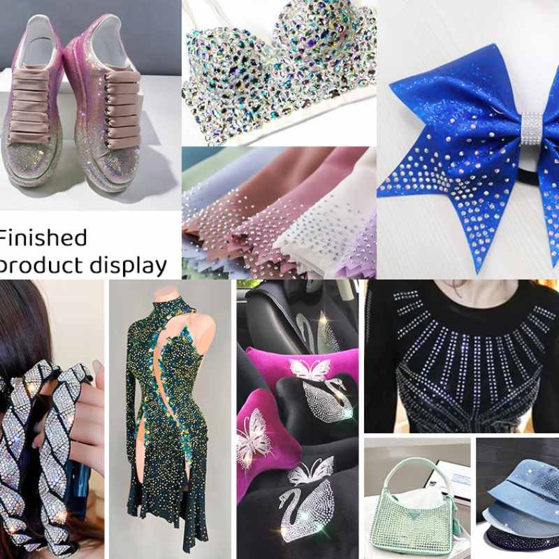 2088 Hotfix Rhinestone 16 Cutting Facets Flatback Crystal Glass For Customized Transfer Hoodies Shoes Bags DIY Crafts Projects