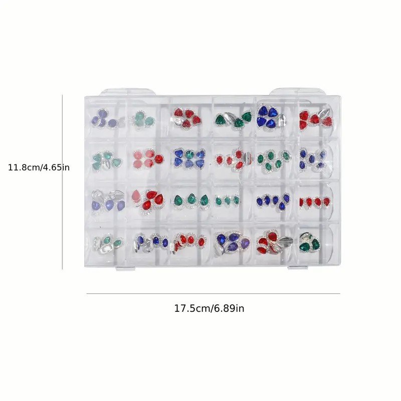 Nail Charms AB Flat Back Rhinestone Luxury 3D Crystal Stone Jewelry Nail Art Decorations