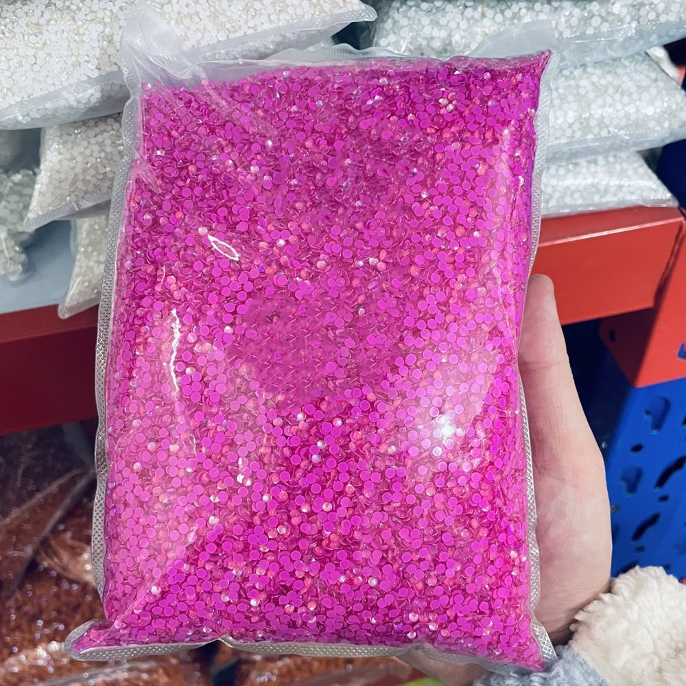 white AB bulk Mermaid beads Glass Stone Colorful Half Round Rhinestone Flatback Glue On Rhinestone Nail For nail Decoration