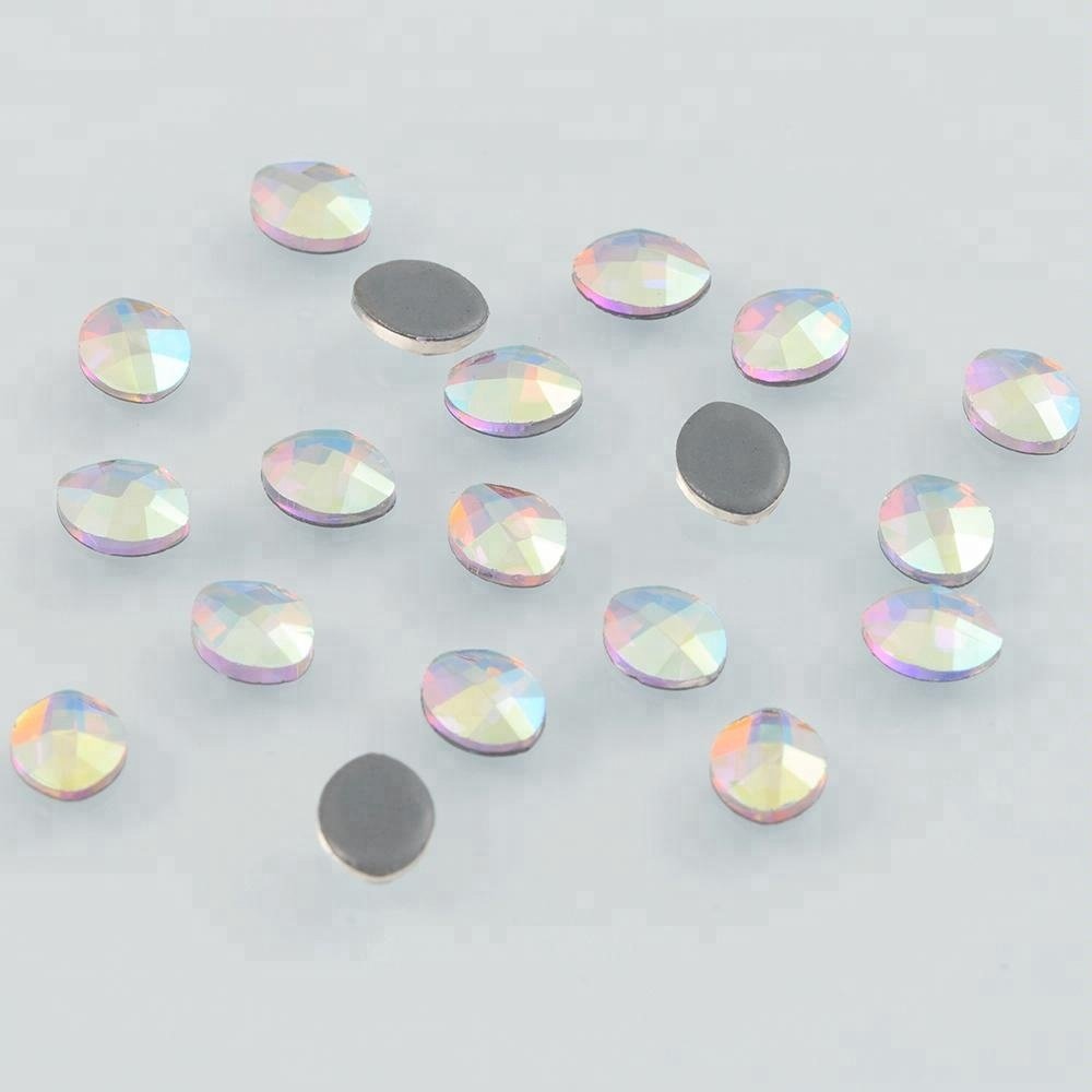 Factory Sale Of Glue Back Fancy Marquise Star Moon Drop Flower Crystal AB Hot Fix Rhinestones Bulk for Garment