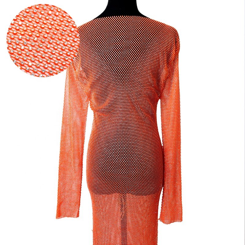 D24 New Color Sexy Club Women Wear Dress Rhinestone Mesh Party Clothing Crystal Ladies Dress