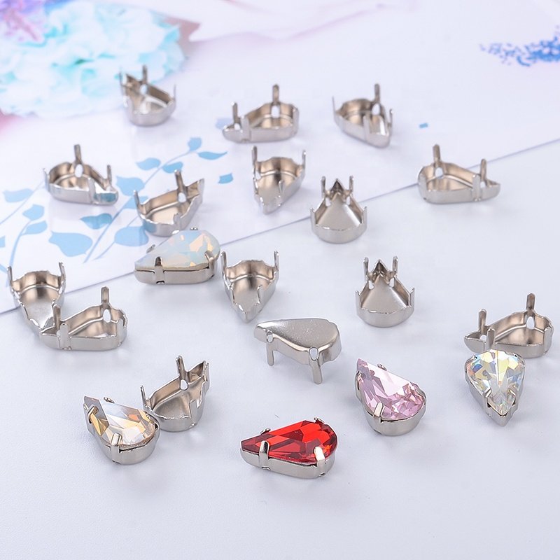 Wholesale Price Multicolor Crystal Sew On Rhinestone For Wedding Dress Shoes Bags