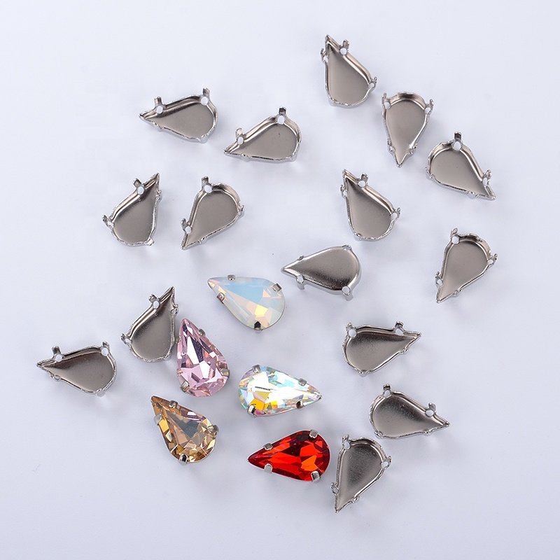 Wholesale Price Multicolor Crystal Sew On Rhinestone For Wedding Dress Shoes Bags