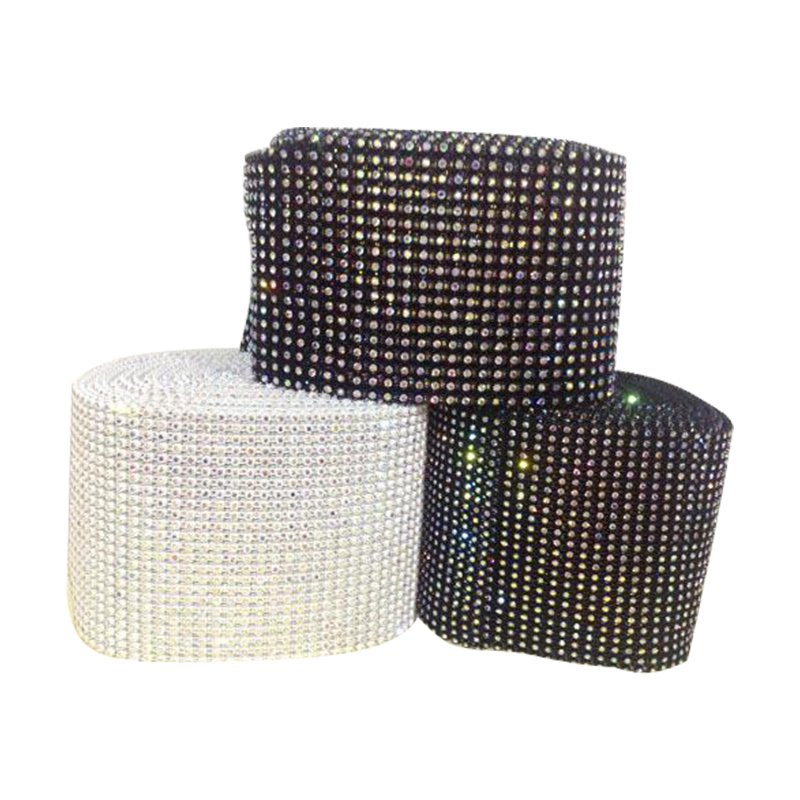 4mm rhinestone crystal decoration roll,rhinestone sheet mesh in roll to clothes decoration